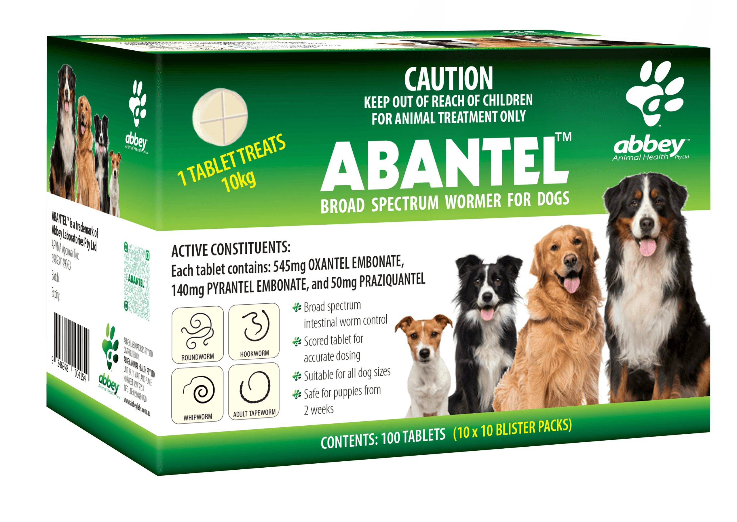ABANTEL™ Broad Spectrum Wormer for Dogs
