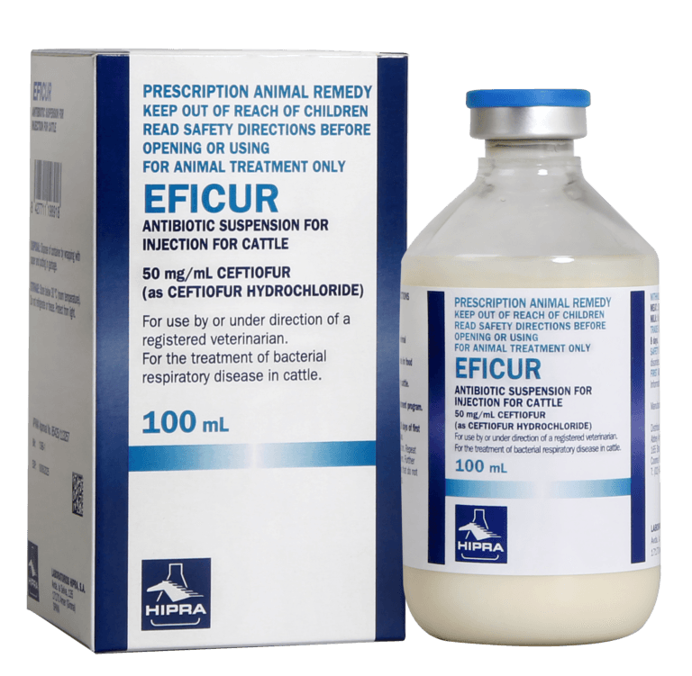 EFICUR Antibiotic Suspension for Injection for Cattle Abbey Labs